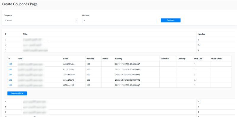 Coupons generator tool for Strapi V3