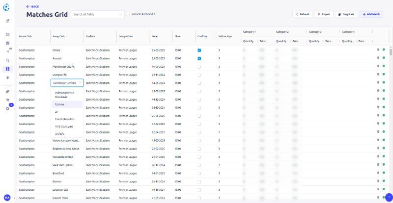 Strapi custom plugins-views for Football Tickets system